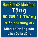 sim 4g mobifone 60GB miễn phí 3G