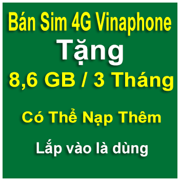 sim 4g vinaphone 8,6gb