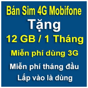 Sim 4g Mobifone 12GB