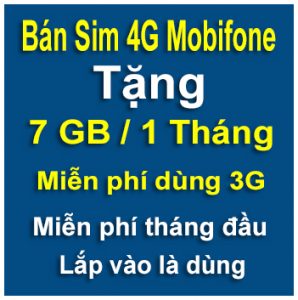 sim 4g mobifone 7Gb