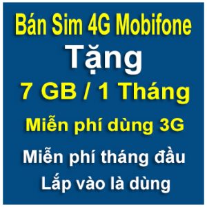 sim 4g mobifone 7Gb