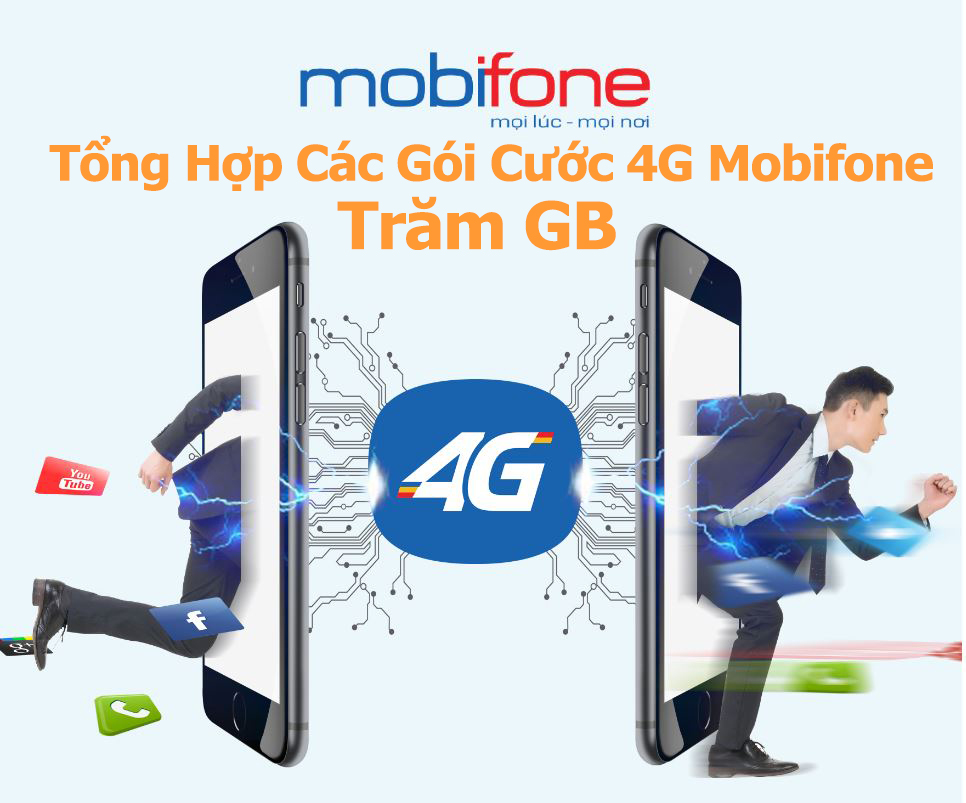 Tổng hợp các gói cước 4G Mobifone trăm GB