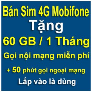 Sim 4G Mobifone 120GB miễn phí nghe gọi