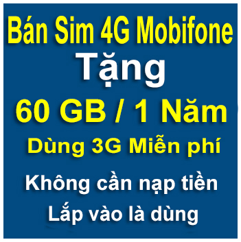 sim 4G Mobifone 1 năm