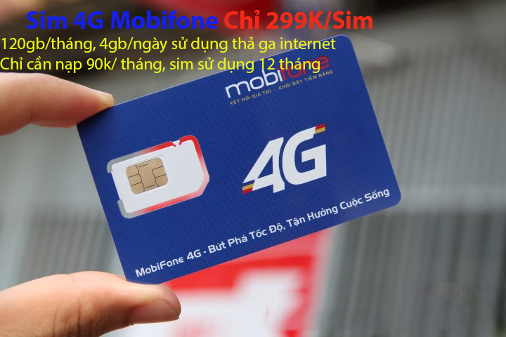 giá sim 4G của nhà mạng mobifone