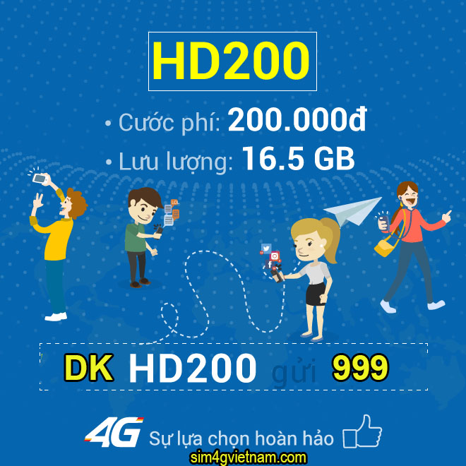 gói data hd200 vinaphone